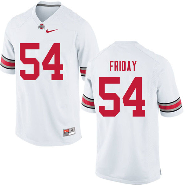 Ohio State Buckeyes #54 Tyler Friday College Football Jerseys Sale-White